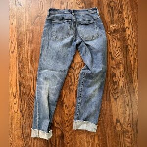 Carve Designs Light Blue Boyfriend Jeans with Frayed Hem